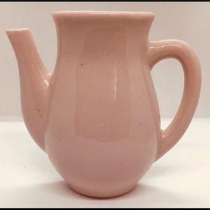 Vintage Tea Pot Wall Pocket pinkish Peach color